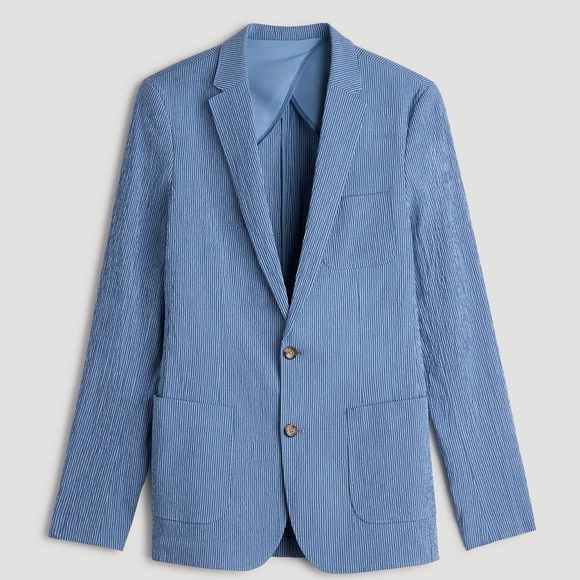 American Tall Stretch Seersucker Sport Jacket Blazer for Tall Men Size MT NWT‎